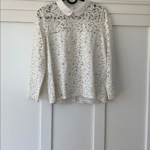 White Lace Kooples Top